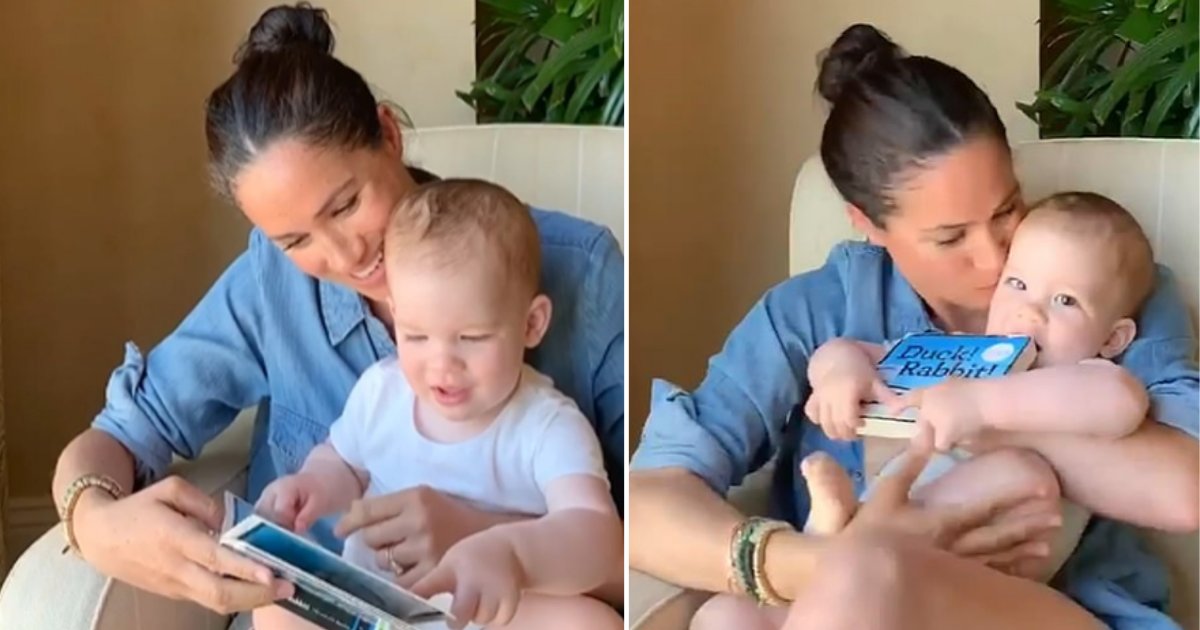 2 16.png?resize=412,232 - Archie is The Spitting Image of His Father in The Video Where Meghan Markle And The Little One Are Having a Fun Story Time