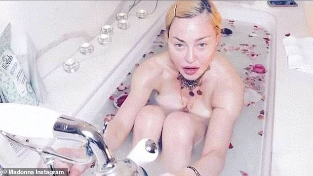 Controversy: The singer recently posted, then later deleted, this video of herself in a marble bathtub calling COVID-19 