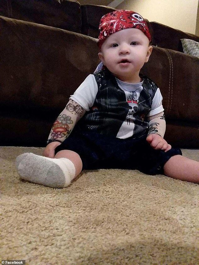 Little Aiden Leonardo is pictured from a social media posting. A spokeswoman confirmed he died Friday at East Tennessee Children