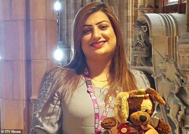 Fozia Hanif, pictured, 29, passed away in Birmingham Heartlands Hospital after her ventilator was turned off on April 8. She had given birth just days before on April 2