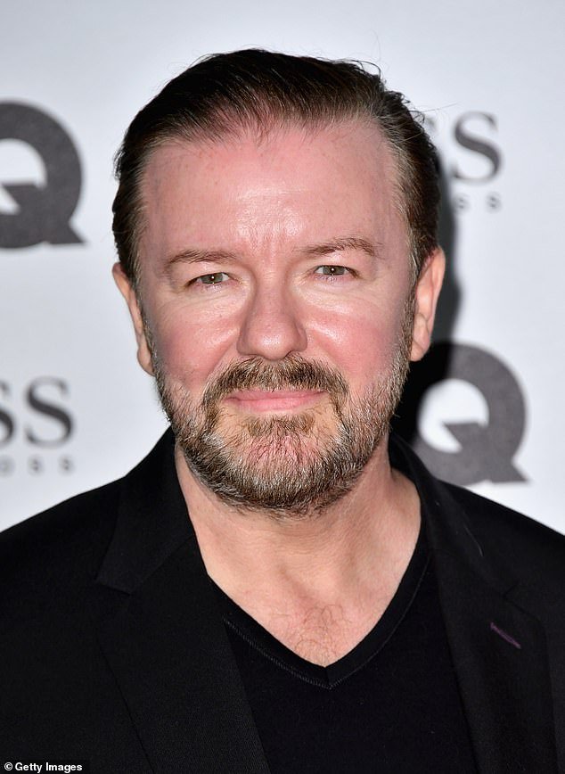 Speaking out: Ricky Gervais has called for celebrities to be banned from the next New Year Honours List