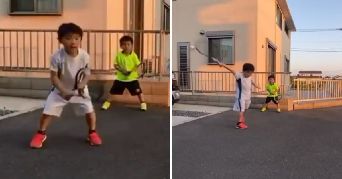4 20.png?resize=412,275 - The Video of Two Kids Imitating Roger Federer and Novak Djokovic Has Gone Viral