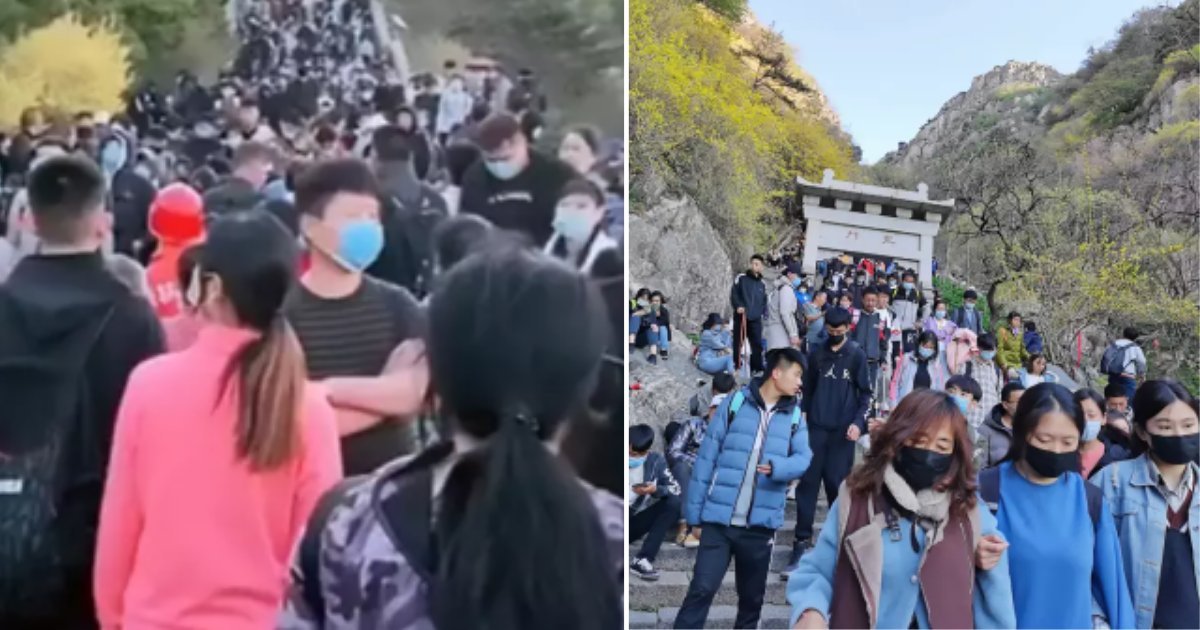 6 8.png?resize=1200,630 - Pictures Revealed More Than 30,000 People Hiking A Mountain In China After The End of Lockdown