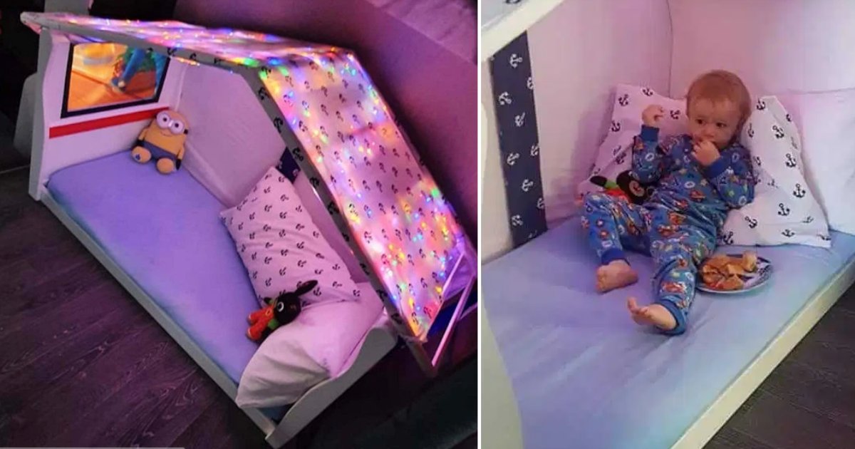 7 8.png?resize=1200,630 - Mum Transforms An Old Cot Into An Incredible Cinema Den For Her Son Without Spending A Penny