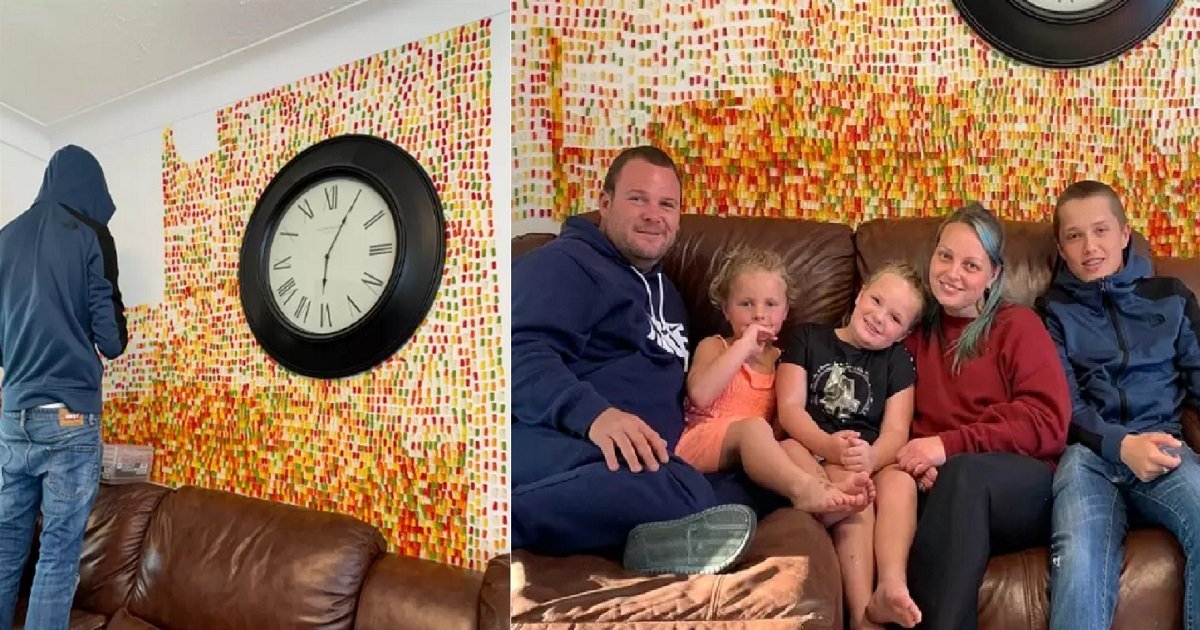 bears.jpg?resize=1200,630 - Man's Partner Wanted "Tasteful" Decorations So He Covered Their Wall With 6,000 Gummy Bears