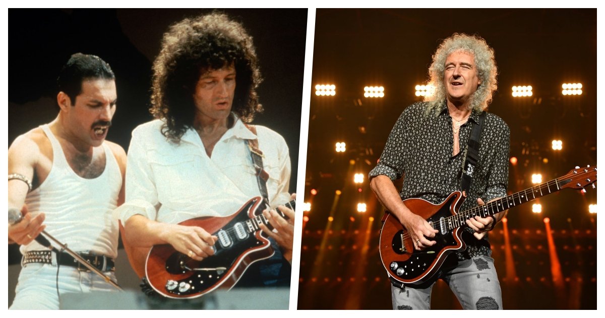 collage 62.jpg?resize=1200,630 - Guitarist Brian May of Queen Fame Said He Had A Heart Attack And Was Taken to A Hospital