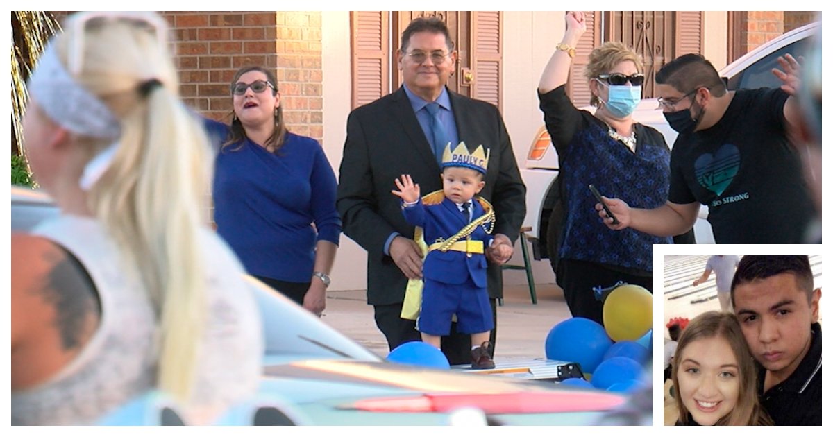 collage 64.jpg?resize=412,232 - Hundred of El Paso Residents Join Parade to Celebrate the First Birthday of a Boy Who Lost Both Parents In a Shooting
