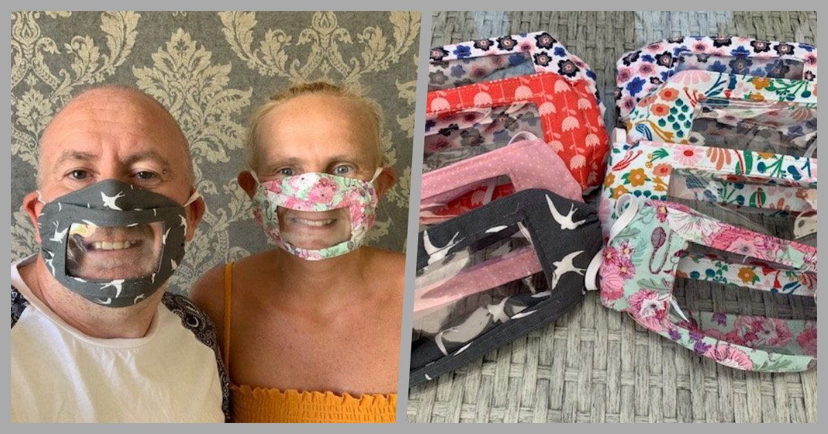 collage 73.jpg?resize=1200,630 - Mother Designs Facial Mask That Shows The Lips For Her Daughter
