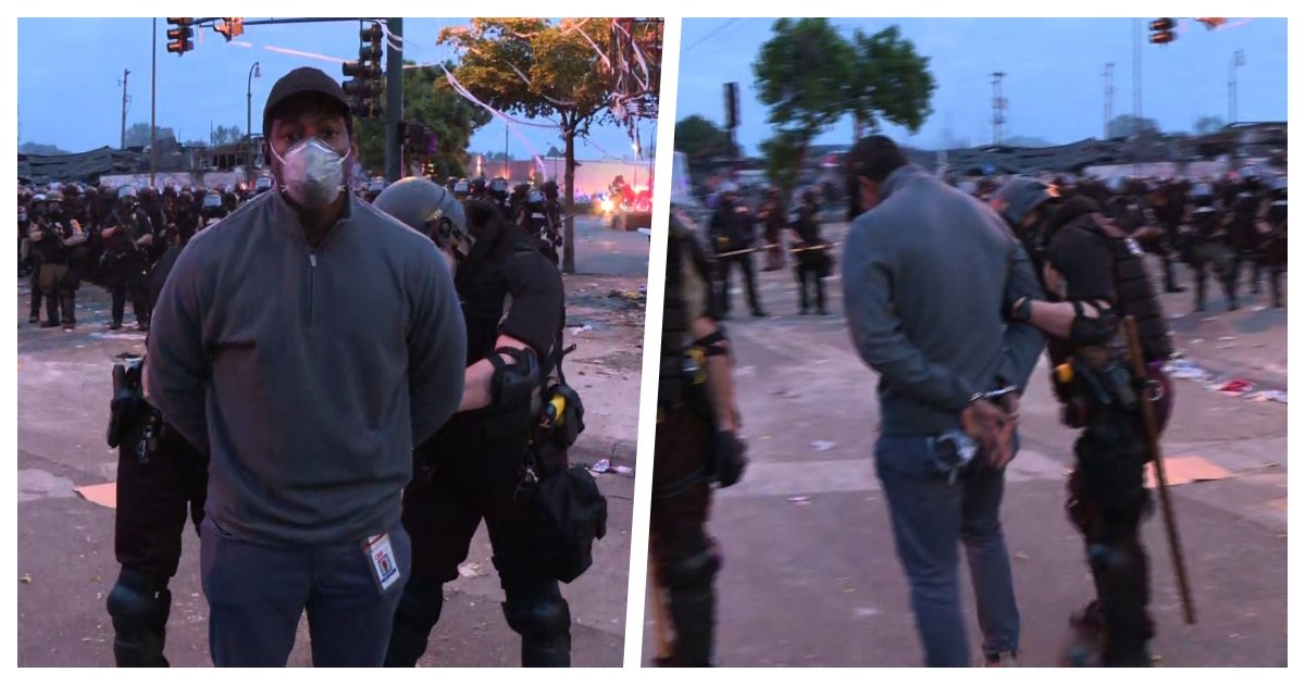 collage 77.jpg?resize=1200,630 - CNN Crew Reporting On Minneapolis Protest Arrested By Police While On Live Television