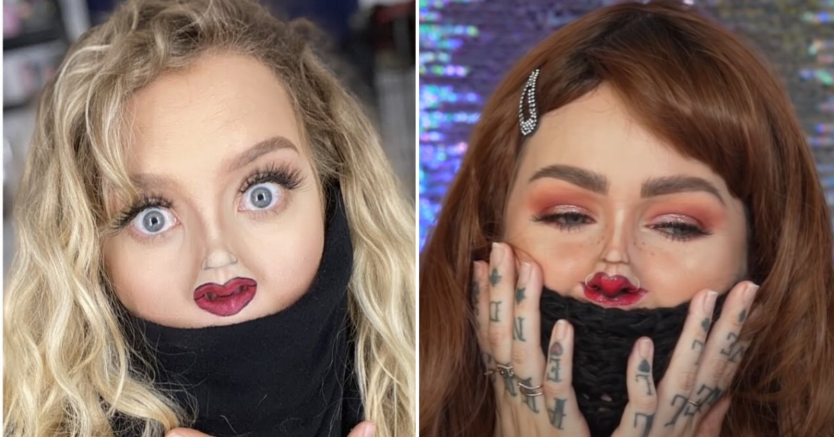 face7.png?resize=412,275 - This Tiny Face Makeup Challenge Is Taking Over The Internet Amid Coronavirus Quarantine