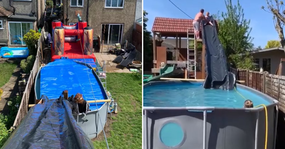 garden5.png?resize=1200,630 - 32-Year-Old Dad Transformed Back Garden Into An Epic Waterpark For His Children