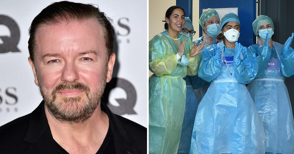 ggssssdf 1.jpg?resize=412,232 - Outspoken Ricky Gervais Wants Celebrities Banned, Replaced With Front Line Workers on New Year's Honors List
