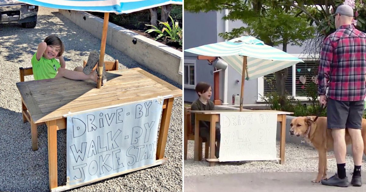 jokes5.png?resize=1200,630 - 6-Year-Old Boy Set Up A Joke Stand To Make His Neighbors Laugh During Covid-19 Pandemic