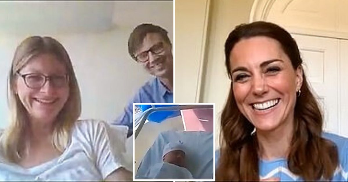 kate5.png?resize=1200,630 - The Duchess Of Cambridge Surprised Parents And Newborn Baby With Heartwarming Video Call