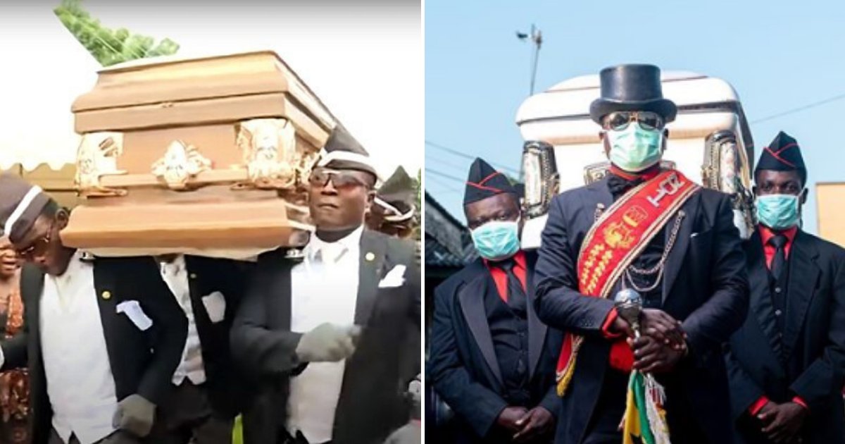 pallbearers4.png?resize=412,275 - Ghana's Famous Dancing Pallbearers Shared Message Thanking Healthcare Workers Around The World