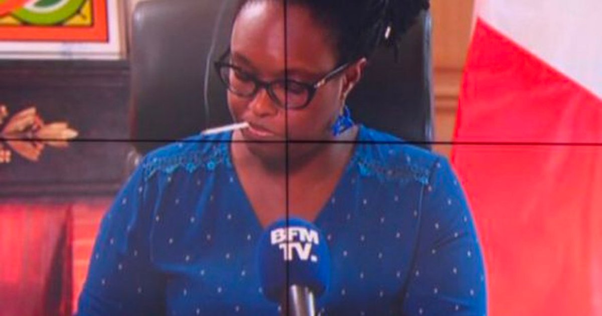 sibeth ndiaye bfmtv.png?resize=1200,630 - Les internautes se moquent de Sibeth Ndiaye filmée avec sa cigarette à la bouche "façon cow-boy" sur BFMTV