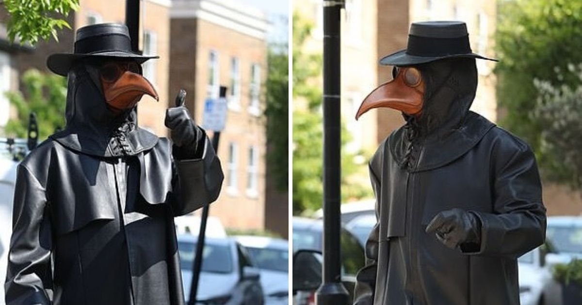 untitled design 1 2.jpg?resize=412,232 - Man Dressed As Plague Doctor Seen Strolling Around The City And Greeting People