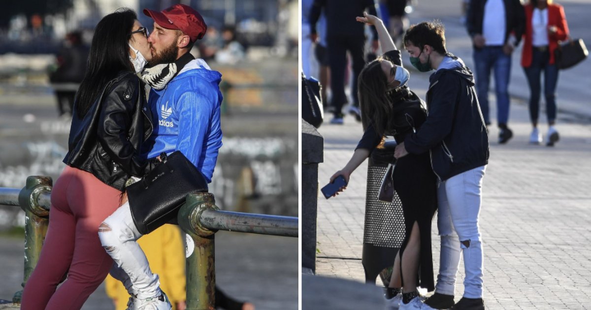 untitled design 1 7.png?resize=1200,630 - After Italy Eased its Seven-Week Long Lockdown, The Couples Were Seen Reuniting Passionately With Facemasks