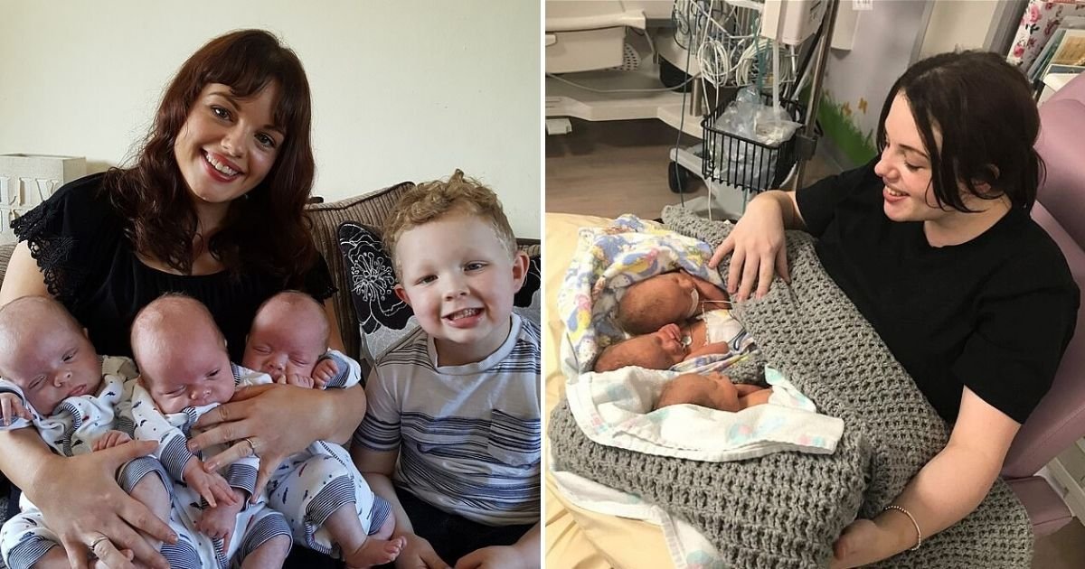 untitled design 19.jpg?resize=412,275 - 26-Year-Old Mum Beat The Odds As She Gave Birth To Identical Triplets