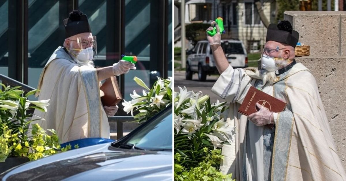 untitled design 36.jpg?resize=1200,630 - Priest Went Viral After Using Toy Gun To Squirt Holy Water At Churchgoers