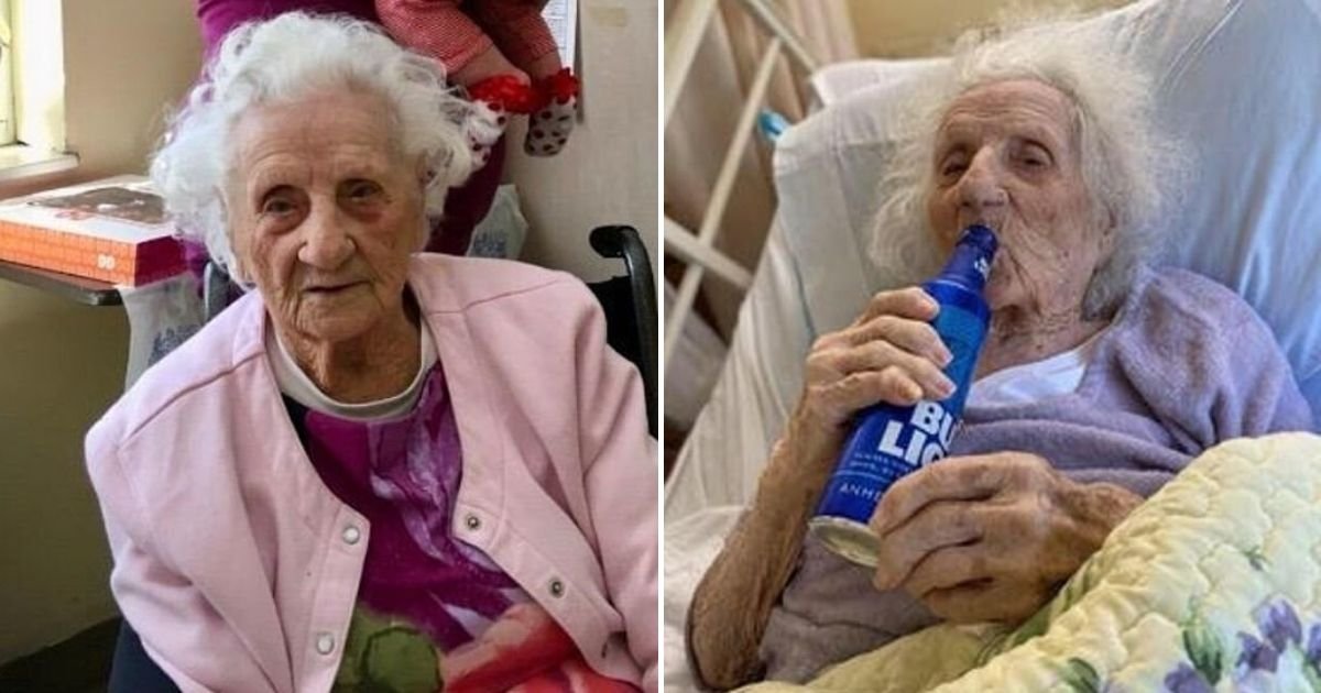 untitled design 45.jpg?resize=1200,630 - 103-Year-Old Grandmother Celebrated Her Victory Over COVID-19 With A Beer