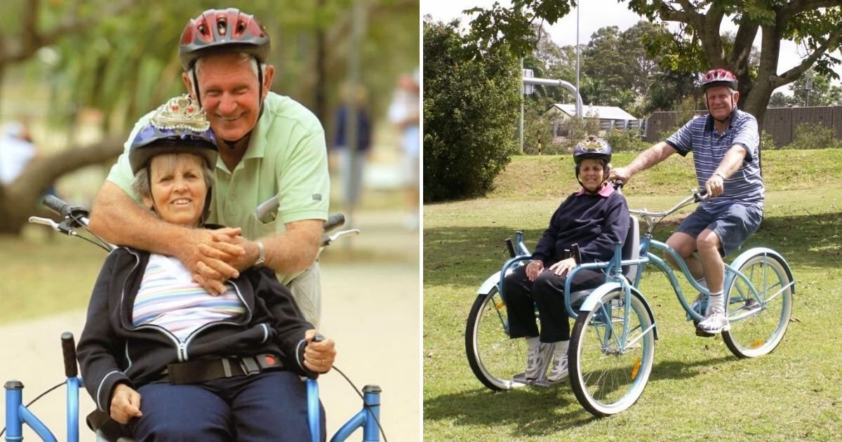 untitled design 6 7.jpg?resize=1200,630 - Husband Built A ‘Bike Chair’ For His Wife With Alzheimer’s So That He Could Take Her Out For Rides
