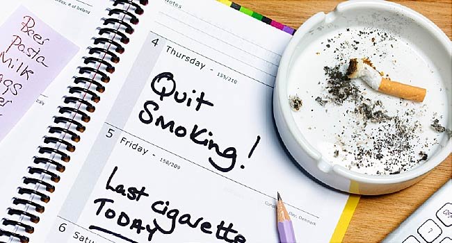 quit smoking to maintain normal blood pressure