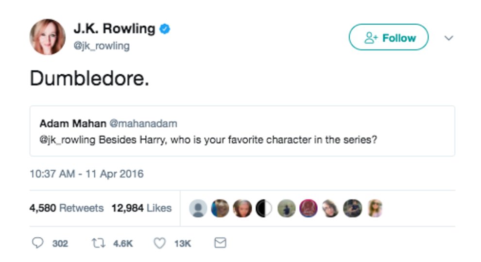 most interesting JK Rowling Tweets