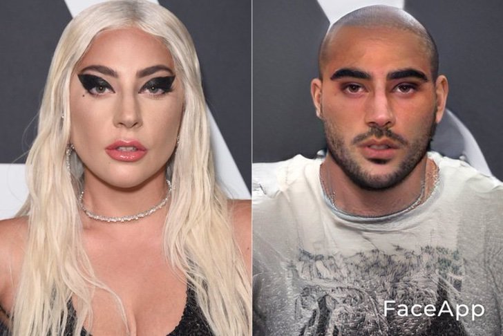 Lady Gaga si fuera hombre FaceApp 