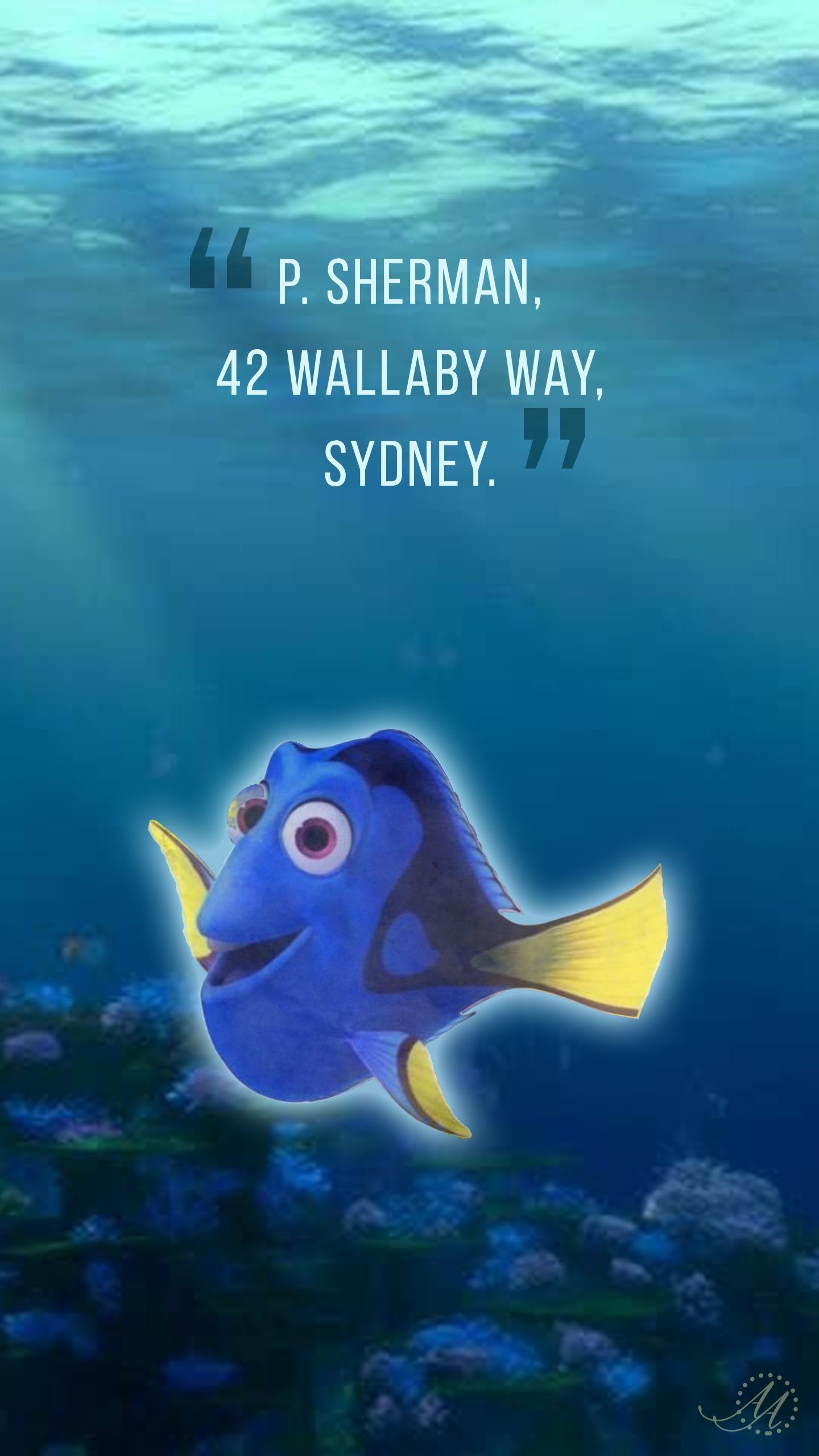 P. Sherman, 42 Wallaby Way, Sydney