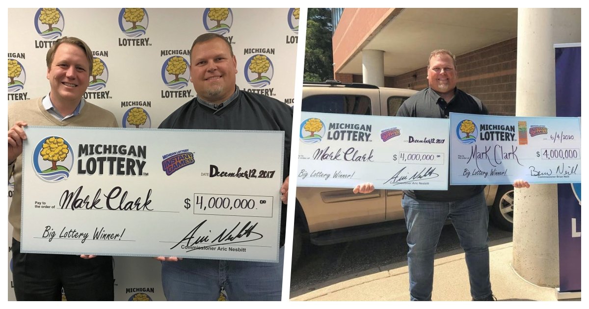 collage 84.jpg?resize=1200,630 - A Michigan Man Won His Second Lottery Jackpot in 3 Years