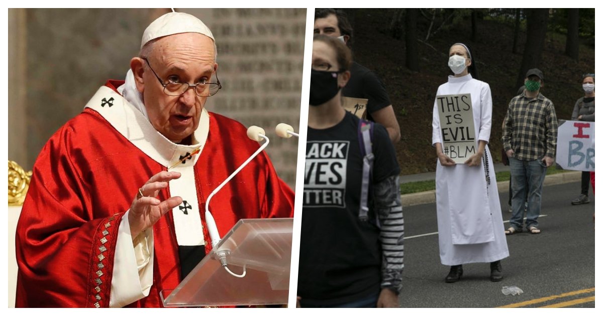 collage 9.jpg?resize=1200,630 - Pope Francis Says Death of George Floyd is "Tragic" and Calls For Reconciliation and Peace
