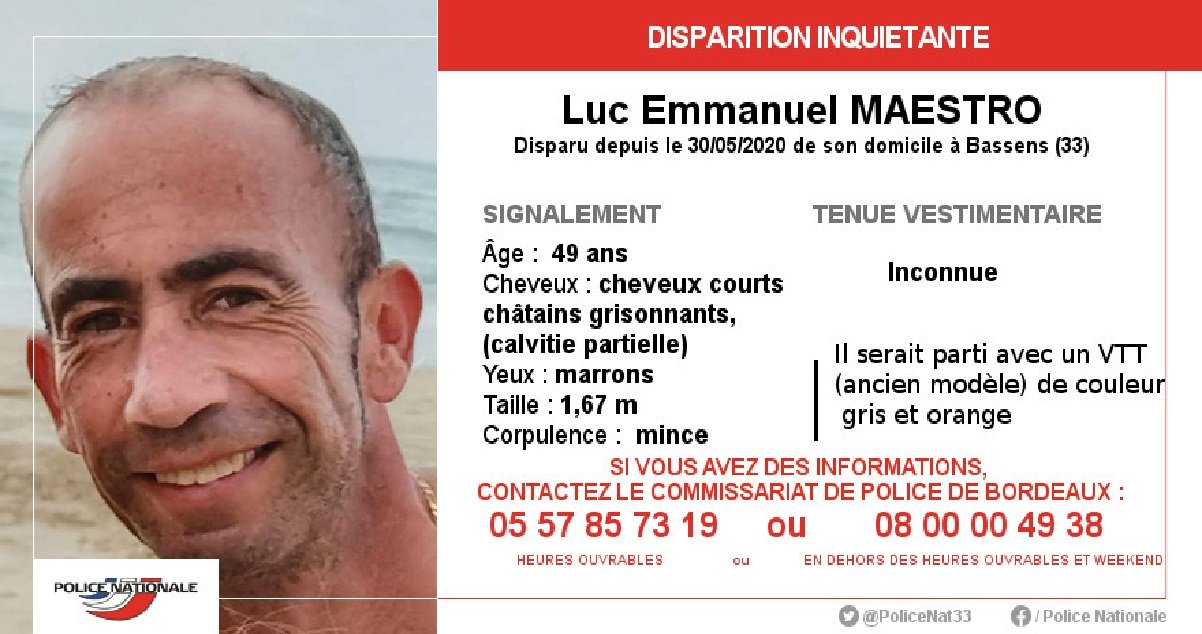 lem.jpg?resize=1200,630 - Disparition: la police lance un avis de recherche pour retrouver Luc-Emmanuel Maestro