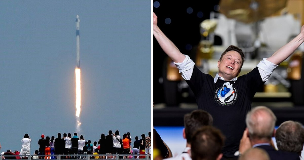 nasa5.png?resize=412,232 - Elon Musk Breathes A Sigh Of Relief After SpaceX Successfully Launched Its Two NASA Astronauts