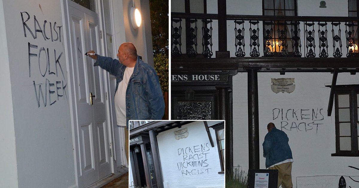 sdgsdg.jpg?resize=412,232 - Former Councilor Admits to Vandalizing Charles Dickens Museum With ‘Racist’ Tag After Becoming Inspired by BLM Movement