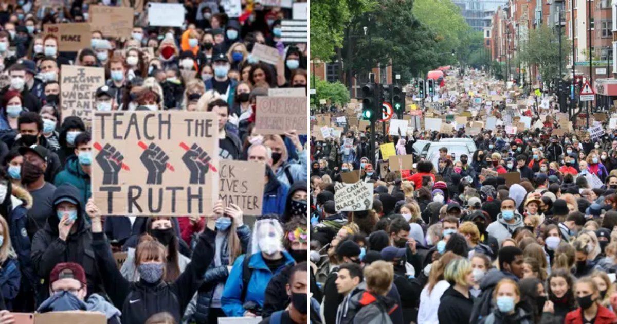 uk5.png?resize=1200,630 - Thousands Of People March Through UK Cities And Towns For BLM Protest