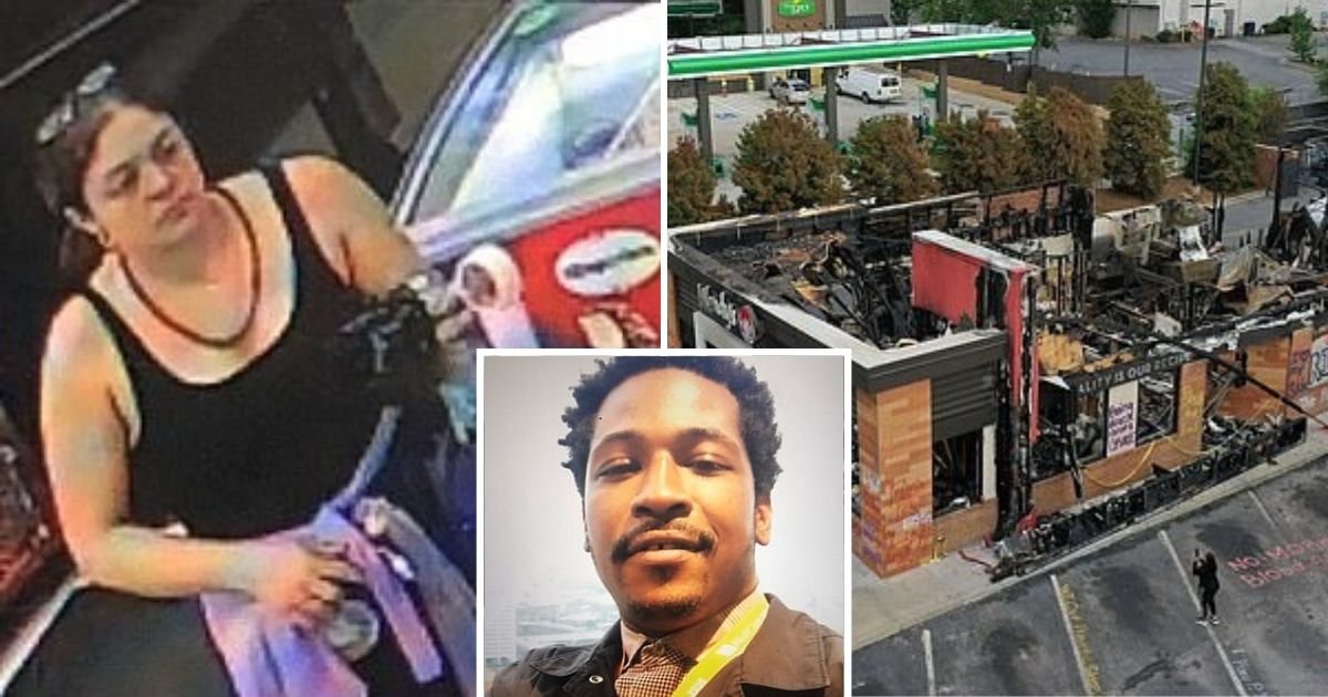 untitled design 1 16.jpg?resize=1200,630 - Police Issued Arrest Warrant For Rayshard Brooks' 'Girlfriend' For Burning Down Wendy's Where He Was Shot