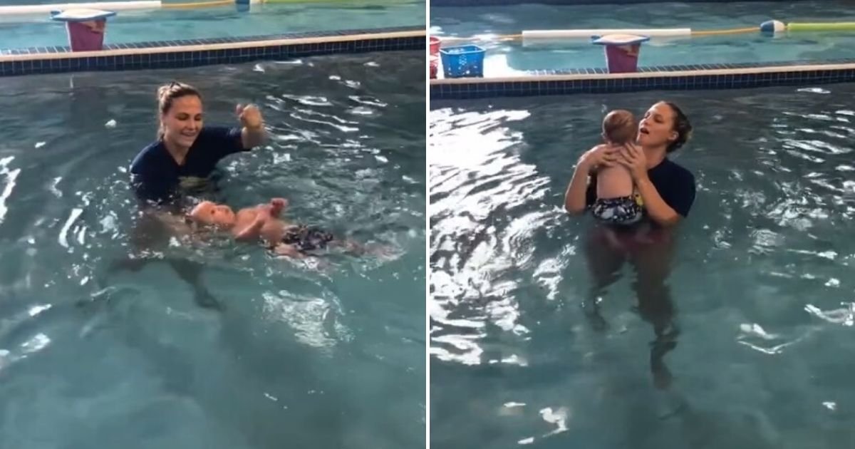 untitled design 1 19.jpg?resize=412,232 - Instructor Sparked Heated Debate After Tossing Baby In Pool As Part Of A Swimming Lesson