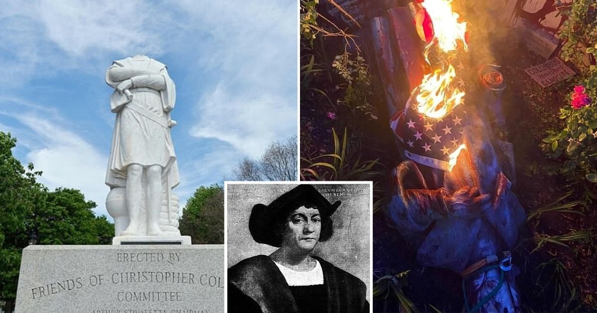 untitled design 10.jpg?resize=412,232 - Two Christopher Columbus Statues Got Destroyed By Protesters