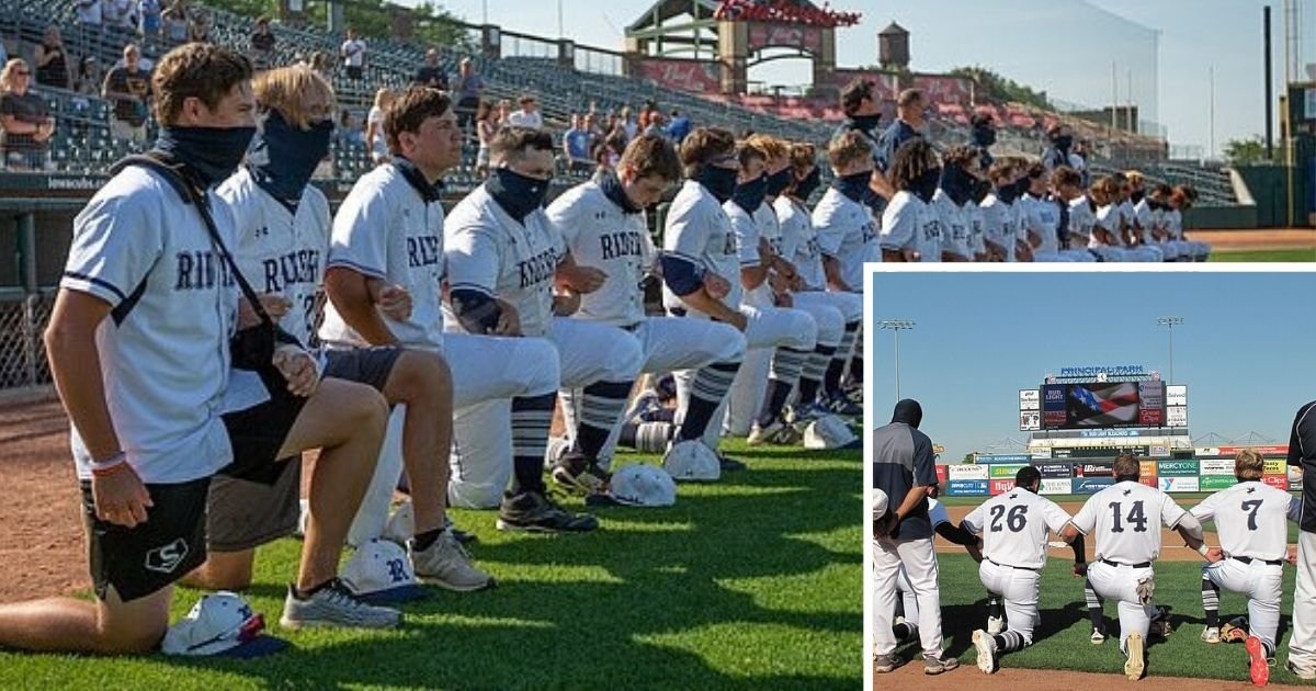 untitled design 3 7.jpg?resize=1200,630 - High School Baseball Team Took The Knee During The National Anthem