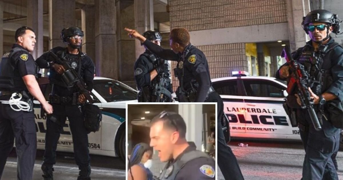 untitled design 3.jpg?resize=412,232 - Female Cop Lashed Out At Police Officer Who Pushed A Kneeling Woman During Protest