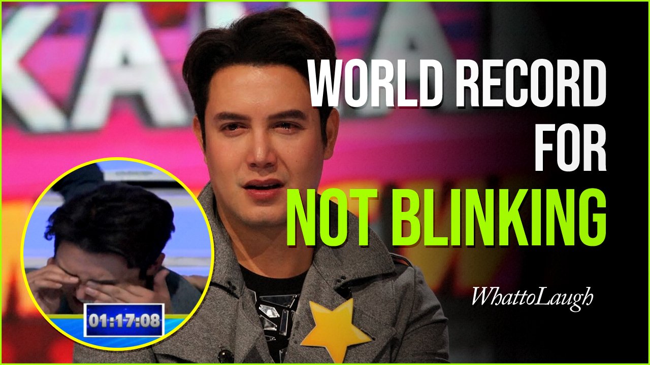 Actor Sets Up World Record For Not Blinking At One Hour And 17 Minutes