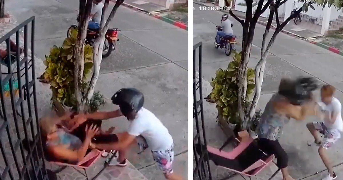 1 189.jpg?resize=1200,630 - Mujer Logra Espantar A Golpes A Dos Ladrones En Moto Que La Atacaron Para Robarle El Celular Y Es Captado En Video