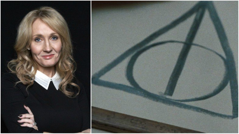 the Deathly Hallows symbol