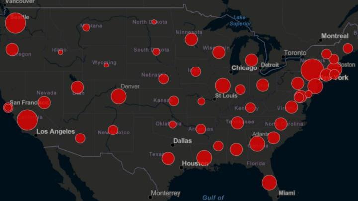 Estos son los estados más afectados por coronavirus en USA - AS USA