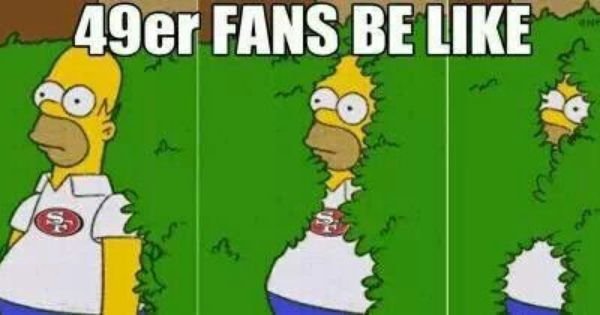 San Francisco 49ers ~ Homer Simpson | Nfl funny, Nfl memes ...