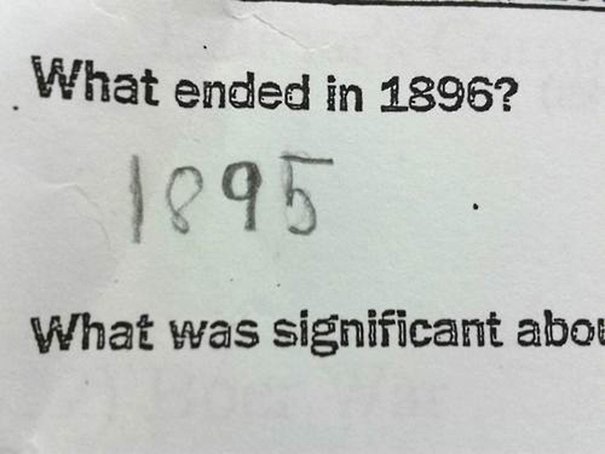 top funny test answers