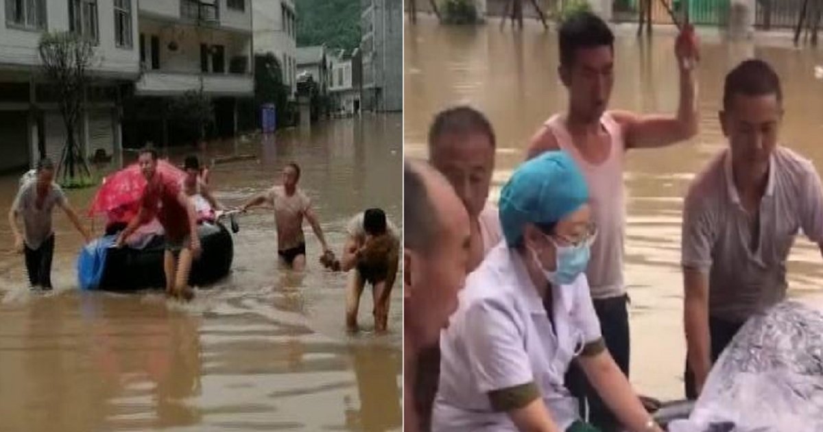 55555 1.png?resize=1200,630 - 중국 홍수로 물 위 타이어 위에서 아이 출산한 여성