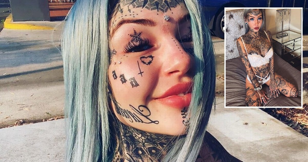 amber luke2.jpg?resize=412,275 - Insolite: une femme a dépensé 100.000 euros pour recouvrir son corps de tatouages