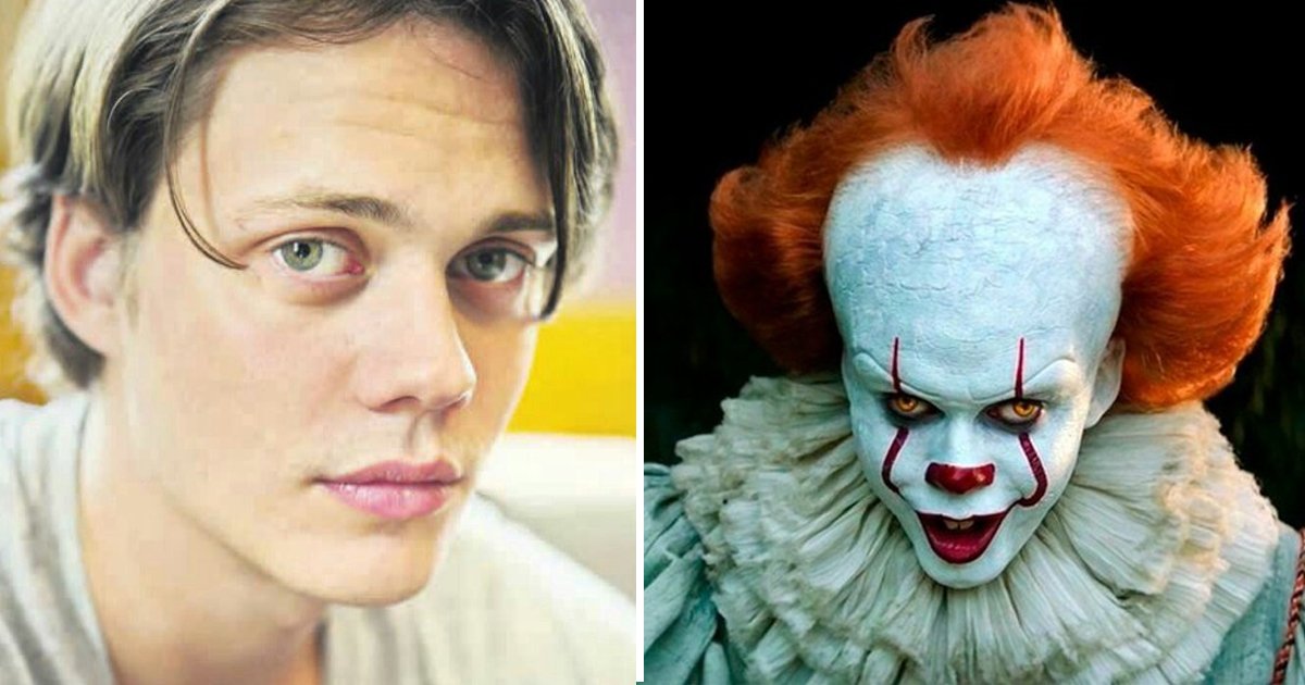 bill skarsgards eyes.jpg?resize=412,275 - Bill Skarsgard’s Eyes Give Fellow IT Movie Costar A Scare Of A Lifetime